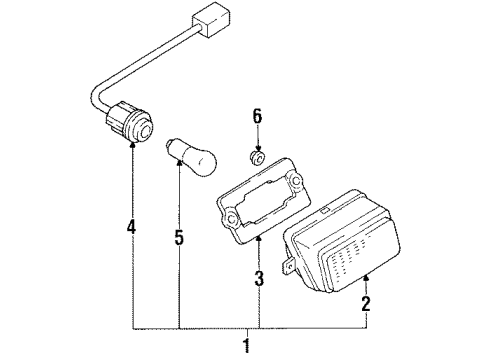 1989 Toyota Corolla Backup Lamps Diagram