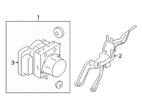 2025 Toyota GR86 ABS Components Diagram