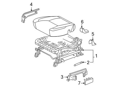 2004 Toyota Sienna Tracks & Components Diagram 3 - Thumbnail
