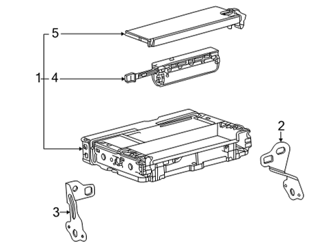 2025 Toyota Mirai Communication System Components Diagram