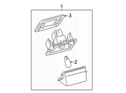 2025 Toyota Highlander License Lamps Diagram