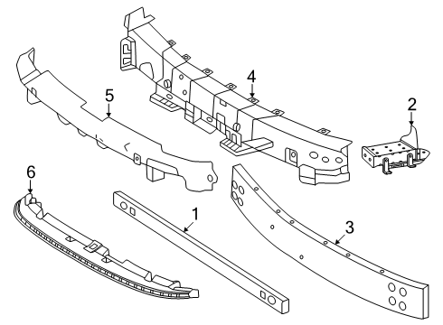 2025 Toyota Crown Signia Bumper & Components - Front Diagram 2 - Thumbnail