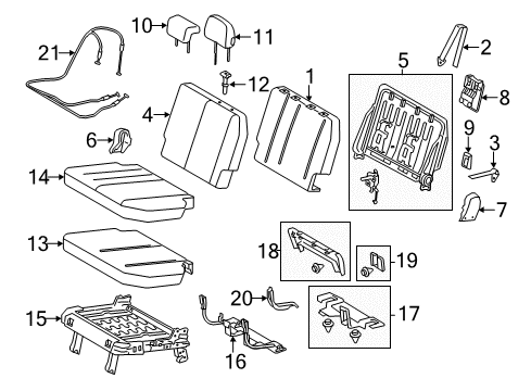 2016 Toyota Sienna Third Row Seats Diagram 2 - Thumbnail