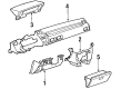 Toyota Corolla Glove Box Diagram - 55550-01010-K2