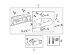 Toyota Avalon Glove Box Diagram - 55303-07010-B2
