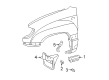 Toyota Land Cruiser Mud Flaps Diagram - 76622-60060