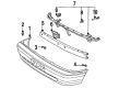 Toyota Tercel Bumper Cover Diagram - 52119-16916
