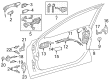 Toyota Grand Highlander Exterior Door Handle Diagram - 69210-0E270-B0