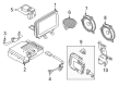 Toyota Yaris iA Car Speakers Diagram - 86160-WB001