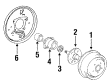 Toyota Camry Brake Drum Diagram - 42431-32010