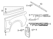 Toyota Tundra Mud Flaps Diagram - 76625-0C081