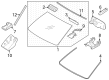 Toyota 4Runner Windshield Diagram - 56101-35310