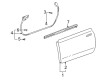 Toyota MR2 Spyder Weather Strip Diagram - 75712-17032