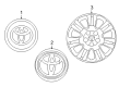 Toyota Sienna Wheel Cover Diagram - 42603-AE020