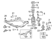 Toyota Camry Control Arm Diagram - 48068-06160