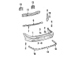 Toyota Tercel Bumper Cover Diagram - 52159-16921