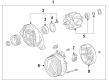 Toyota Corolla Alternator Case Kit Diagram - 27310-0T120