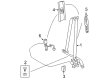 Toyota Corolla Seat Belt Diagram - 73220-02461-B0