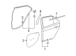 Toyota Yaris Weather Strip Diagram - 68230-52130
