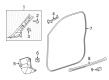 Scion iQ Door Seal Diagram - 62312-74010
