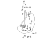 Toyota Sienna Seat Belt Diagram - 73240-AE020-B0