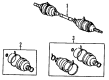 Toyota Celica Axle Shaft Diagram - 43420-20440