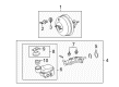 Scion xD Brake Booster Diagram - 44610-52620