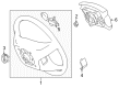 Toyota Tacoma Steering Column Cover Diagram - 45186-07010-C0