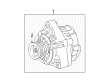 Toyota Alternator Pulley Diagram - 27411-38090