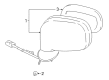 Toyota MR2 Spyder Car Mirror Diagram - 87940-17340-C0
