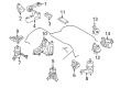Toyota Highlander Engine Mount Diagram - 12362-31040