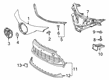 Toyota C-HR Grille Diagram - 53111-10490