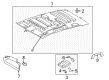 Toyota Tundra Sun Visor Diagram - 74320-0C441-E0