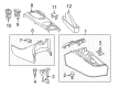 Scion iQ Center Console Base Diagram - 58910-74010-C0