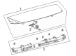 Toyota Land Cruiser Spoiler Diagram - 76085-60907