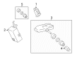 Toyota Camry TPMS Sensor Diagram - 42607-06020