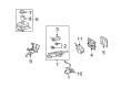 Toyota Highlander Brake Master Cylinder Reservoir Diagram - 47220-48210
