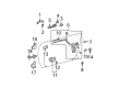 Toyota Camry Rear Passenger Door Handle Latch Diagram - 69050-AA020