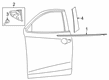 Toyota Yaris Door Moldings Diagram - 75755-WB001