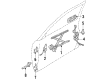 Toyota Cressida Exterior Door Handle Diagram - 69220-22140-01