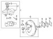 Toyota Tacoma Brake Booster Diagram - 44610-AK010