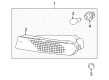 Toyota RAV4 Side Marker Light Diagram - 81520-42020