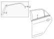 Toyota Corolla Door Moldings Diagram - 75740-02190