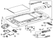 Toyota Highlander Dome Light Diagram - 63650-0E431-B0