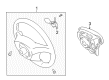 Toyota Matrix Steering Wheel Diagram - 45100-02270-B0