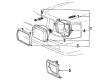 Toyota Pickup Headlight Diagram - 81150-89150