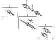 Toyota MR2 CV Joint Diagram - 43470-19175
