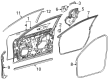 Toyota Mirai Weather Strip Diagram - 67866-62020