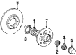 Toyota Corolla Brake Rotor Diagram - 43512-12130