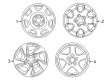 Toyota RAV4 Spare Wheel Diagram - 42611-42070